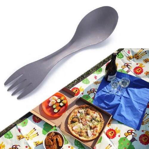 2 in 1 Titanium Spork Integrated Spork Multifunctional - 图3