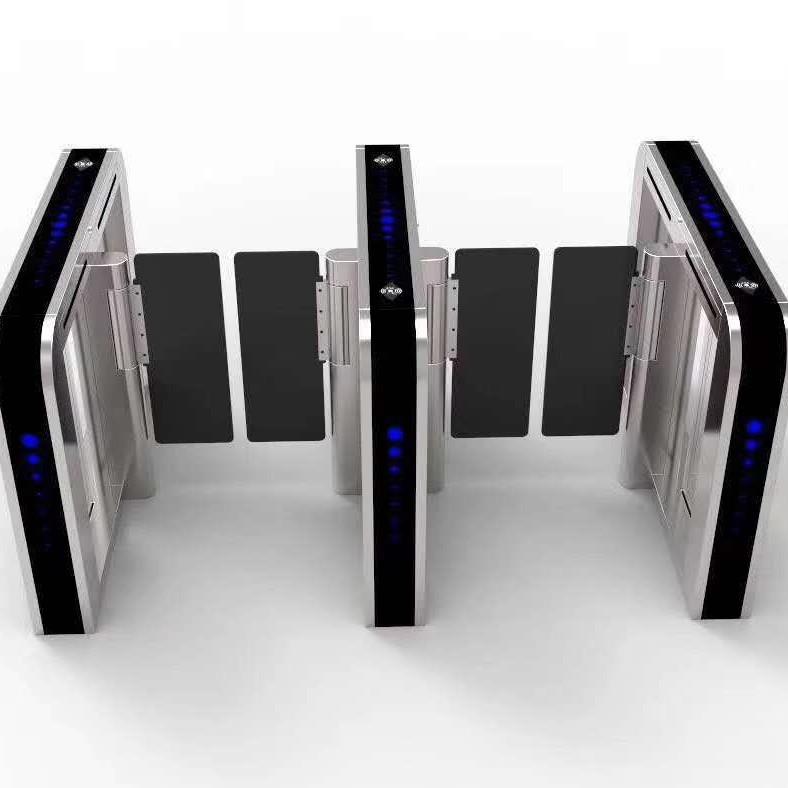 Ultra-thin luxury curved automatic swing gate | high-end office building access control swing gate access control attendance barrier