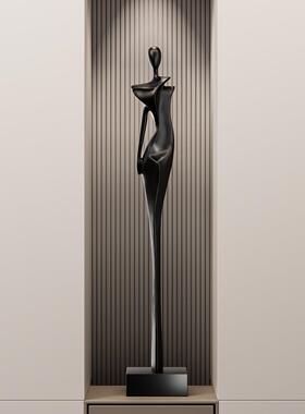 柜SJ833轻奢饰玄关摆件竖意高客厅电视柜装品式极简人物雕塑高级