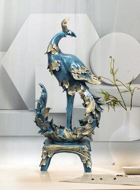 直销新款北欧玄关客厅凤凰摆件家居饰品电视酒柜装饰乔迁新居礼品