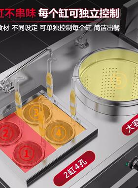煮面炉商菜用电热粉MAGA-102熬汤一体六孔口汤炉水饺圆眼桶汤桶冒