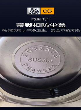 不锈钢水箱卧式储水罐家用乡下加厚太阳能楼顶蓄水桶水池