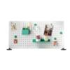 Frameless pen holder vertical clip-on perforated board storage box wall-mounted flat replacement hanging desktop organizer wall-mounted