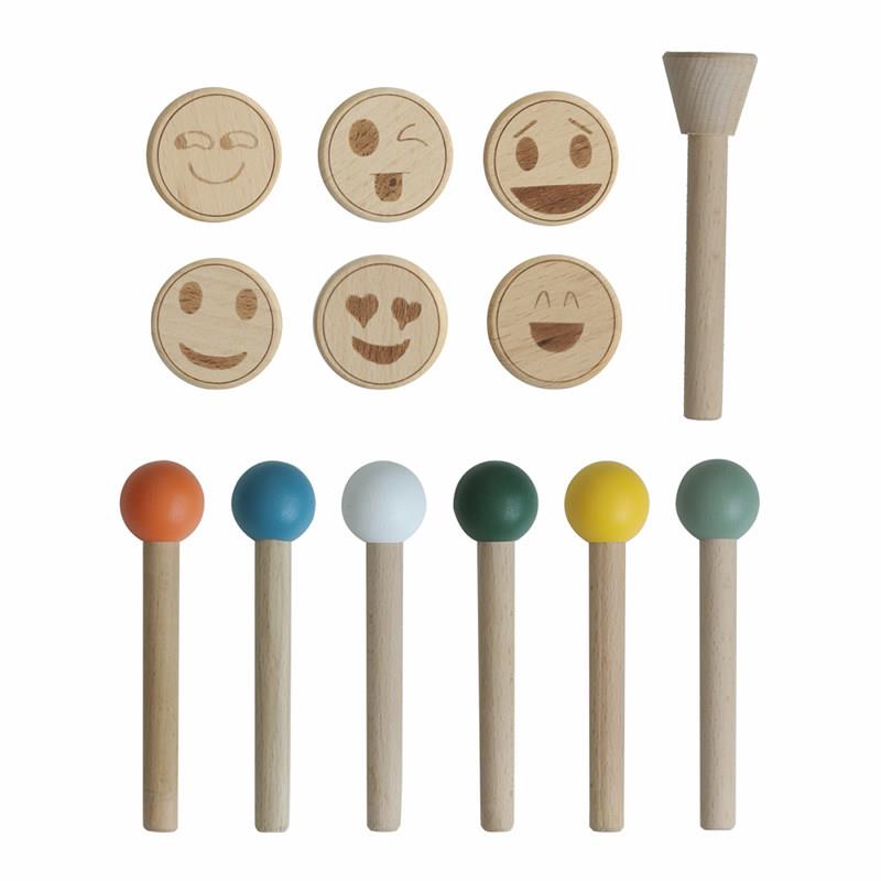 Hole board large hole accessories colorful match sticks facial makeup stick smiley face hook accessories hanging rod decoration