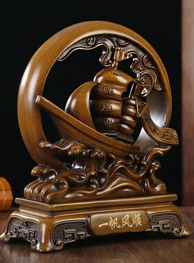 一帆风顺帆摆件客厅船酒柜电视玄装饰1398品办公柜室关老板桌面摆