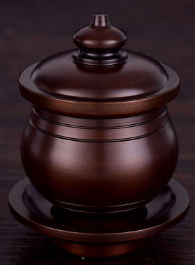 大悲水圣水杯纯黄铜供杯家用佛堂供奉佛前观音财神仿古手染净水杯