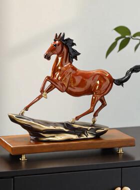 马到成功铜马摆件招财高端领导高档办公室装饰工艺礼品摆饰乔迁开