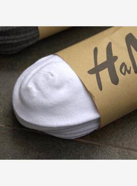 5pair Men's Sock Solid Color Cotton Business Socks男纯色