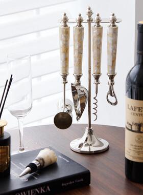 酒具开瓶器创意牛骨起瓶器样板间酒柜餐桌厨房吧台酒吧摆件装饰品