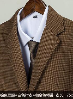 【覆古男士衣柜】样板间衣帽间软装商务绅士展示皮鞋西服礼帽套装