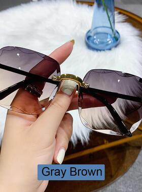 Classic Vintage Square Sunglasses Woman Gradient Mirror Fram