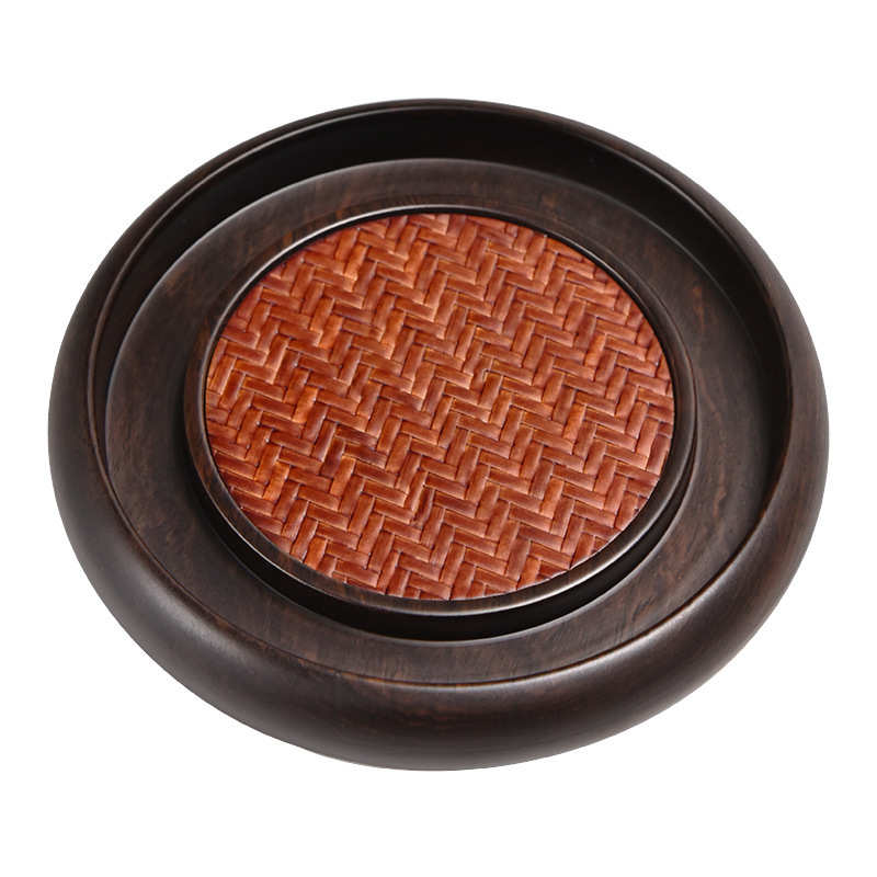 Ebony solid wood pot cushion pot cushion pot cushion teapot base pot cushion heat insulation cushion tea cup dry brewing tea set accessories