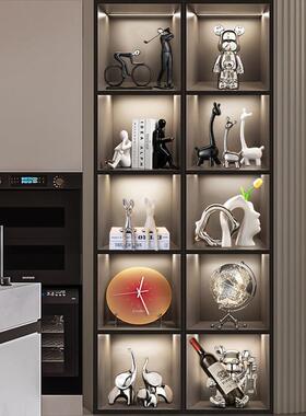 创意人物书挡酒柜摆件家居装饰品客厅玄关书柜桌面书立架陶瓷工艺