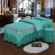 Beauty bed cover simple children's massage bed fumigation sheet cover with holes beauty salon bed cover four-piece set