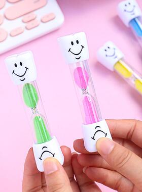 儿童沙漏计刷牙倒计时三分钟时间笑脸安全塑料防摔迷你礼物