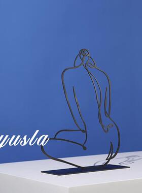 简约设计师款客厅电视柜玄关柜售楼处样板间别墅酒店摆件软装饰品