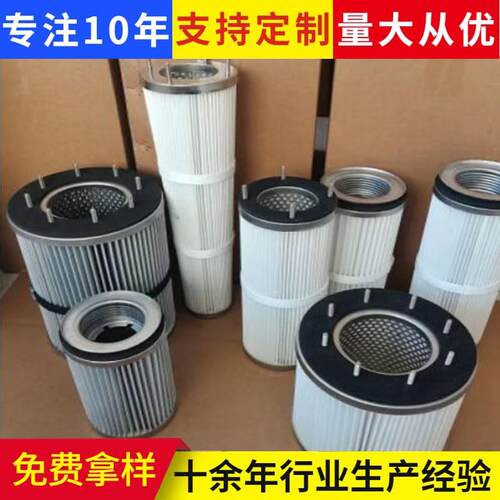 供应真空上料机滤芯滤WSQ内纹除尘桶锥形覆膜阻滤燃芯螺纹滤螺筒 - 图0
