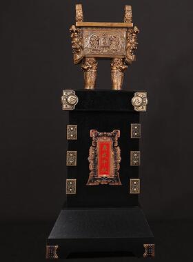 大号鼎摆件落地仿铜鼎盛千秋工艺品送礼酒店大厅公司开业乔迁礼品