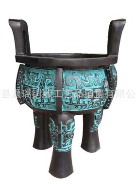仿古青铜鼎圆克鼎摆件7090公分纯铜鼎生产灏瑞铜雕厂