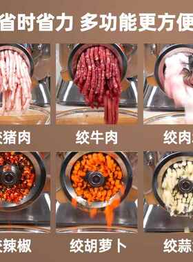 正品垣悦台式商绞机多功能电动功率强力灌肠机大用不锈钢正品YY肉