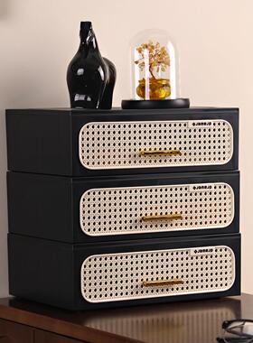 中古风桌面收纳盒装饰摆饰客厅电视柜玄关入户门家居放钥匙抽屉盒