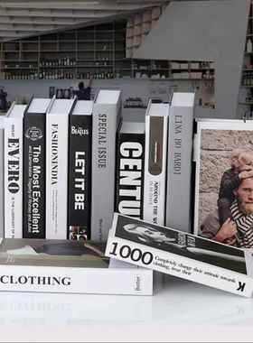 简约现代北欧风格假书彷真书装饰品道具摆设模型创意客厅书柜摆件