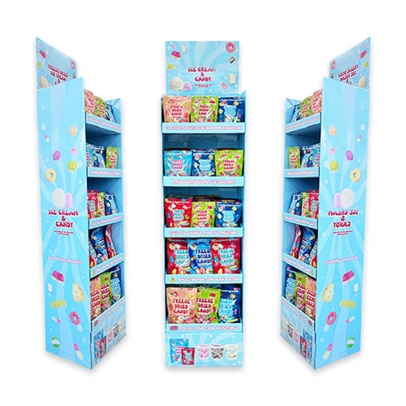 商超零食薯片纸质展架新品上市促销纸陈列架伴手礼礼品多层纸货架,淘宝优惠券,粉丝福利购,淘宝优惠卷