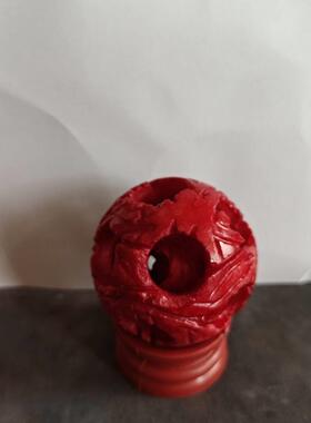 天然红玉转运路路通龙凤套球时来运转风水转运摆设送人居家摆件