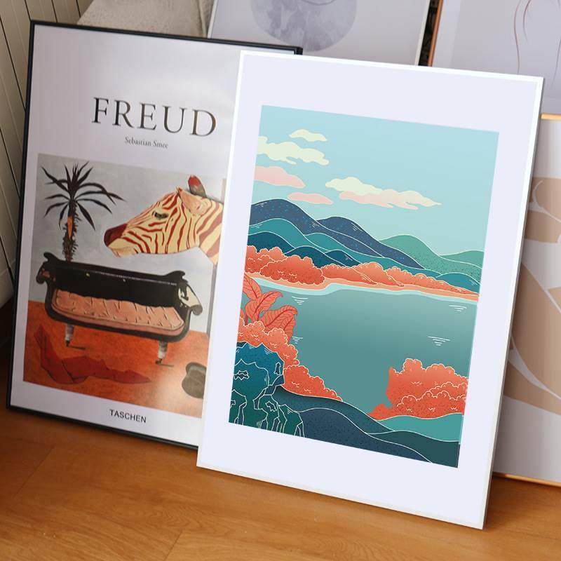 简约细窄边铝合金画框相框创意装裱挂墙海报广告写真拼图画框,淘宝优惠券,粉丝福利购,淘宝优惠卷