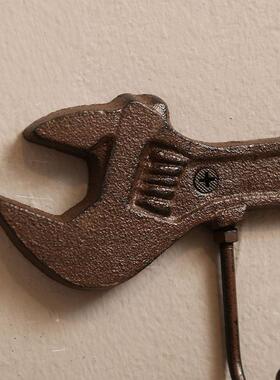 zakka工业风锤子扳手挂钩子家用咖啡厅烧烤饭店铺装饰壁挂 工艺品