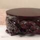 Solid wood root carving, strange stone base, round antique jade vase, bonsai ornaments, wooden support, Tuotaishan stone