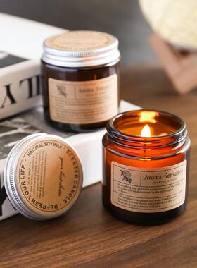 Fragrant Scented Candle glass Jar candles Gifts Fragrance