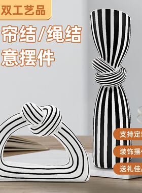 创意玄关摆件网红客厅酒柜艺术品电视柜轻奢高档摆设现代树脂摆件