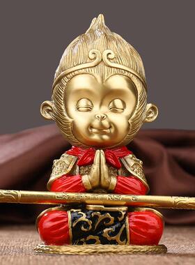 朱炳仁铜铜斗战 胜佛摆件齐天大圣孙悟空美猴王猴子汽车车载办公