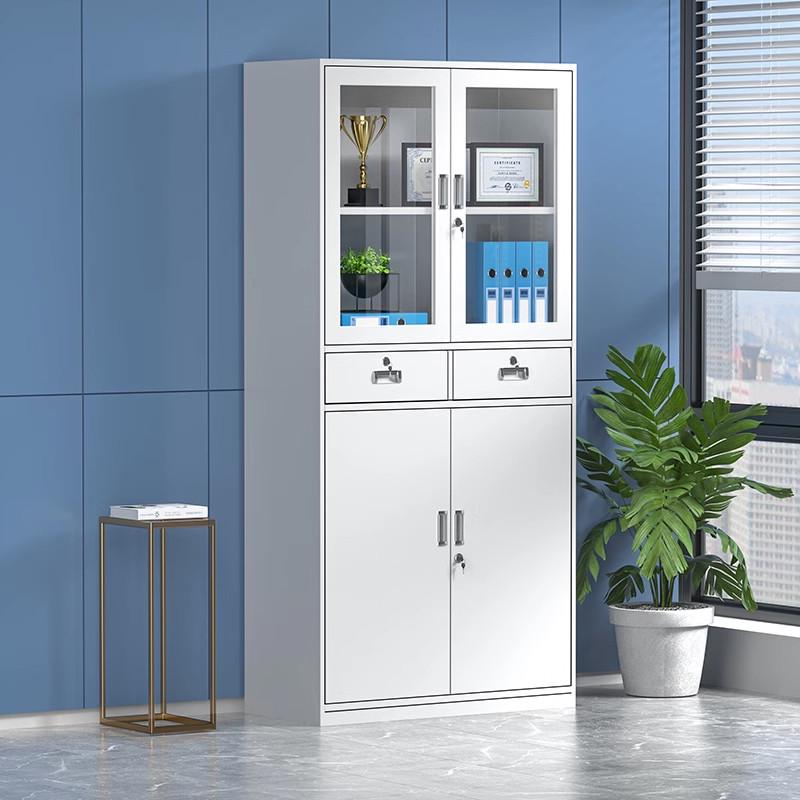 文件柜办公室资料柜带锁财务凭证柜档案柜抽屉办公柜铁皮矮柜厂家 - 图0