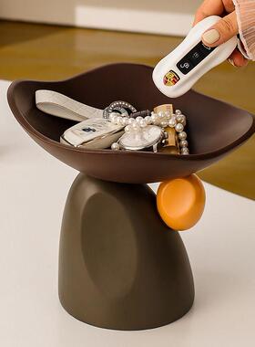 入户玄关石来运转钥匙收纳摆件高级感小众客厅鞋柜茶几中古装饰品