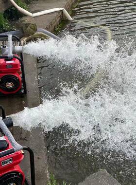 全新灌溉抢险4寸6寸汽柴油机泵 移动式大流量20m扬程汽柴油泵