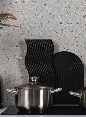 轻奢样板间厨房摆件组合装饰品不锈钢锅具用品软装道具美式风现代