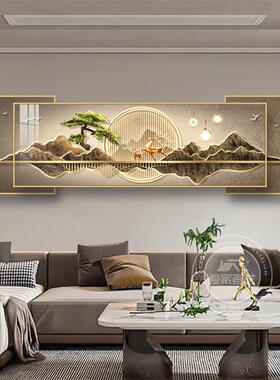 时尚客厅画高级感沙发背景墙装饰画客厅大白墙壁画山水画家居挂画