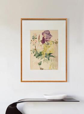 伽罗生活花卉西方画 画饭厅客厅挂画 画卧室装饰画 画 花瓣与鸢尾