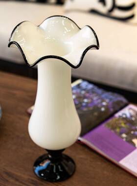 简约现代创意玻璃花瓶花器样板房客厅家居摆件工艺品