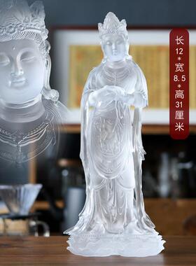 正品釉不面观音桂仔菩萨客家厅佛寺供奉佛饰品想去像观音