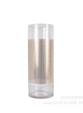 代简约创意家璃花器花瓶GBS花插样现板房售玻楼处桌面居软装饰品