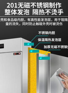 消毒柜商用高温热风循环大型立式双门大容量学校食堂不锈钢碗柜