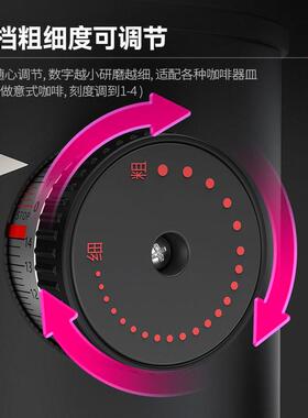 乐创磨豆机新中式茶咖厅商用定量电动数控意式咖啡豆研磨机磨粉机