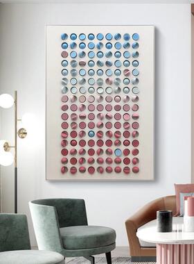现代简约抽象装饰画客厅沙发背景墙面挂画玄关3D立体手工浮雕壁画