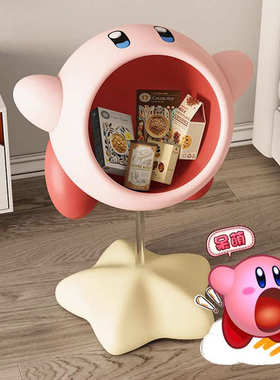 卡通星之卡比零食架客厅卧室家居装饰创意乔迁粉胖子落地收纳摆件