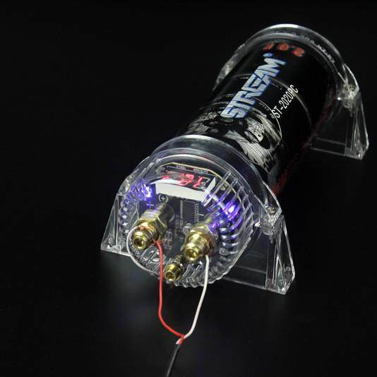 汽车音响改装电容器功放低音炮2.0法拉电容器显示led稳压器