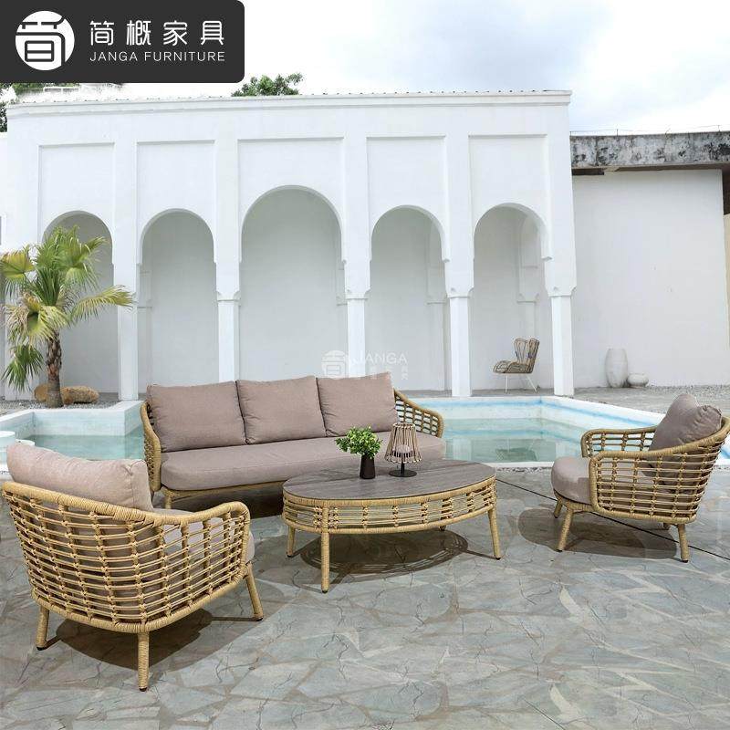 户外别墅泳池91椅藤沙发客厅休闲花庭编院家具民宿防水防晒藤园茶,淘宝优惠券,粉丝福利购,淘宝优惠卷