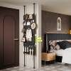 Perforated board storage rack ultra-thin door storage multi-layer wall ceiling bedroom entrance coat and hat hanging rack